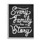 Stupell Industries Every Family Has a Story Wall Art with Gray Frame